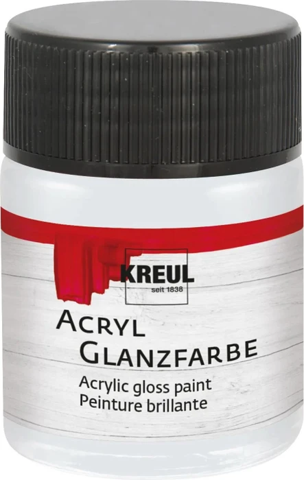 Kreul Acryl Glanzfarbe, hellgrau, 50ml