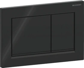 Geberit Omega30 Betätigungsplatte schwarz/schwarz matt/schwarz