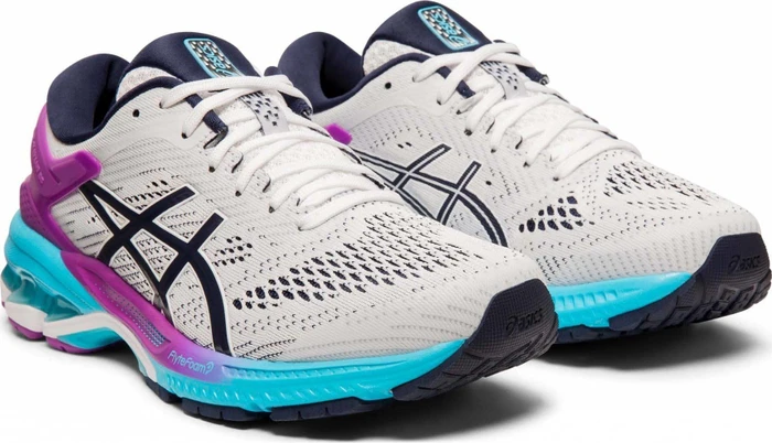 Asics Gel-Kayano 26 white/peacoat (Damen)