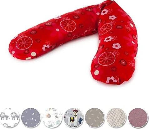 Theraline Stillkissen Das Original Retroblume rot
