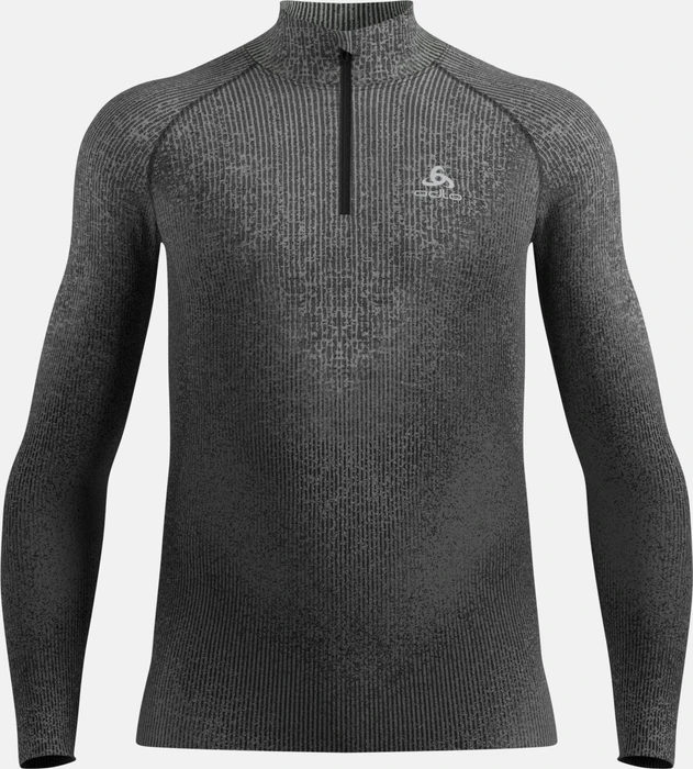 Odlo POW Blackcomb Baselayer Half Zip Funktionsshirt langarm schwarz (Herren)