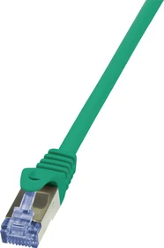 LogiLink PrimeLine Patchkabel, Cat6a, S/FTP, RJ-45/RJ-45, 1.5m, grün