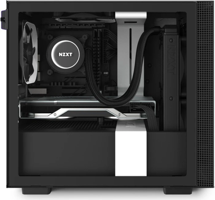 NZXT H210, weiß, Glasfenster, Mini-ITX