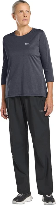 Jack Wolfskin Crosstrail Funktionsshirt 3/4 graphite (Damen)