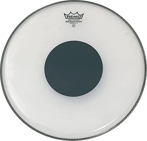 Remo Controlled Sound Clear Black Dot 6"
