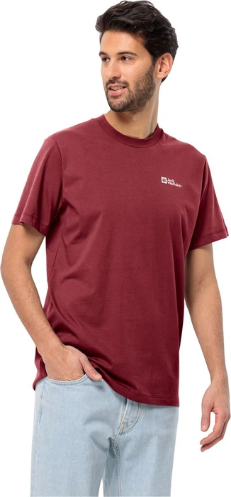 Jack Wolfskin Essential T-Shirt kurzarm deep ruby (Herren)