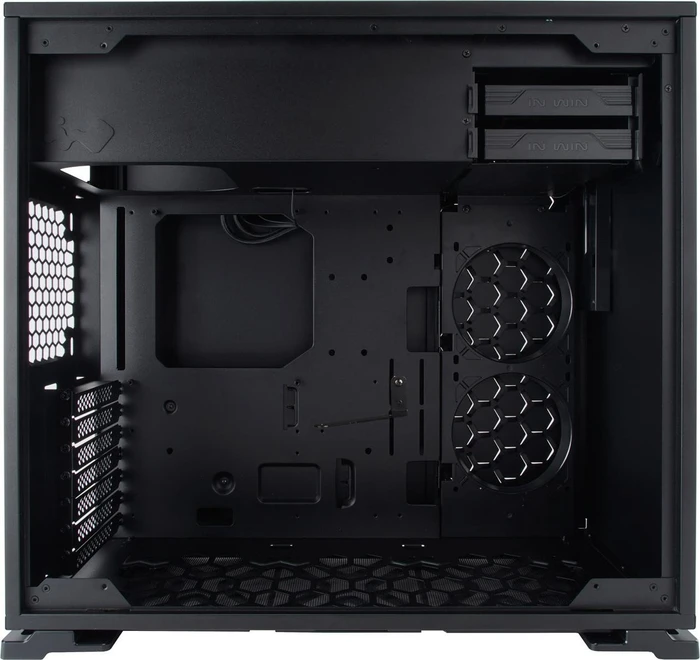 In Win 101C, schwarz, Glasfenster