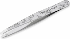 Tweezerman Slant Pinzette rose etched