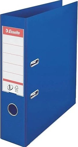 Esselte No. 1 Ordner 2-Ring Plastik, 75mm, A4, blau, 5er-Pack