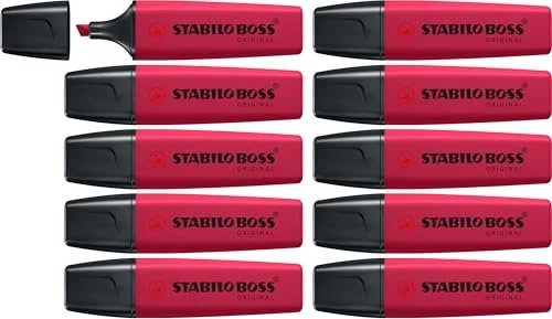 STABILO Boss Original NatureColors Wildflower Edition burgunderrot, 10er-Pack