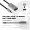 Club 3D aktives USB-C auf DisplayPort 1.4 Adapterkabel, 22cm Vorschaubild