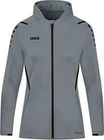 Jako Challenge Kapuzen Trainingsjacke stone grey/black (Damen)