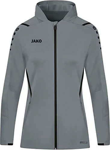 Jako Challenge Kapuzen Trainingsjacke stone grey/black (Damen)