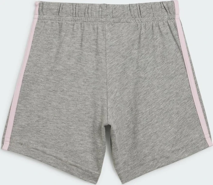adidas Essentials Lineage Organic Cotton T-Shirt und Shorts Set clear pink/white (Junior)