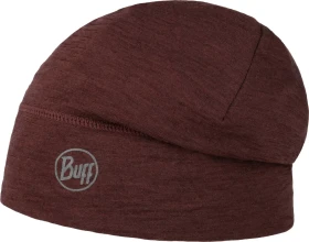 Buff Solid Merino Lightweight Mütze garnet