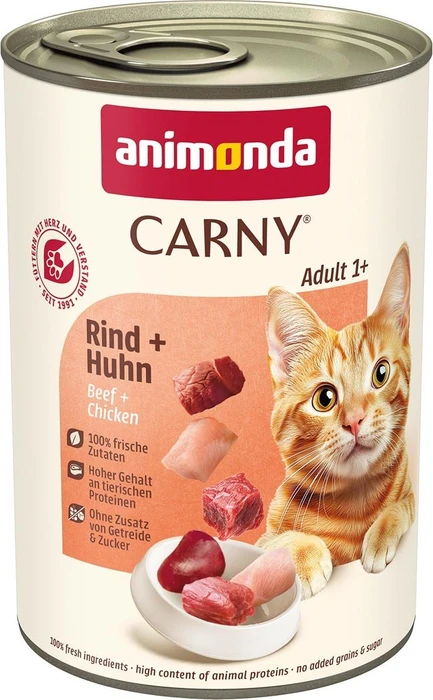 animonda Carny Rind und Huhn, 9.60kg (24x 400g)