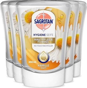 Sagrotan No-Touch Lotusblüte & Kamillenöl Flüssigseife Refill, 1.25l (5x 250ml)