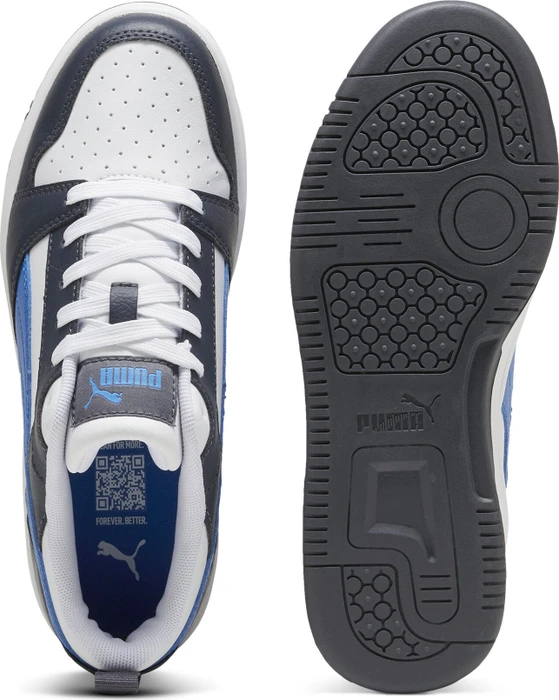 Puma Rebound V6 Lo puma white/hyperlink blue/galactic gray (Junior)