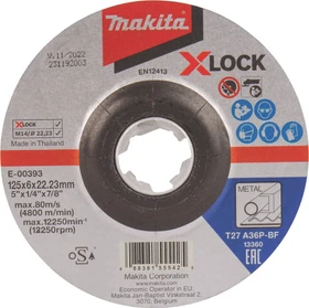 Makita X-LOCK A36P Schleifscheibe KA36P, 125x6x22.23mm, 1 Stück