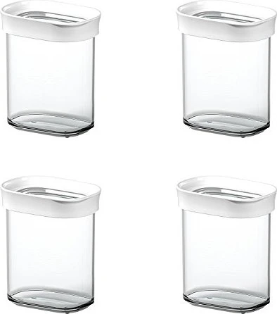 Emsa Optima rechteckig Aufbewahrungsbehälter 380ml weiß
