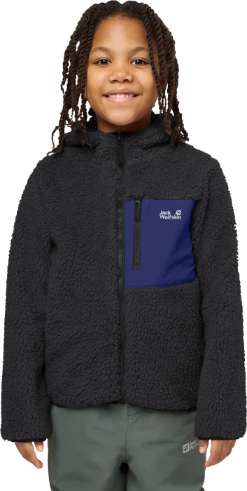 Jack Wolfskin Ice Curl Hood Jacke phantom/glow ink (Junior)