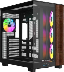 Thermaltake View 380 XL WS ARGB Black, schwarz/braun, Glasfenster