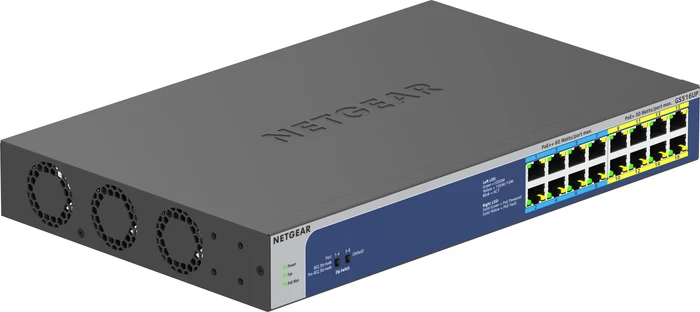 Netgear GS500 Desktop Gigabit Switch, 16x RJ-45, 380W PoE++