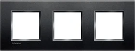 Bticino Livinglight Abdeckrahmen 3-fach, anthrazit