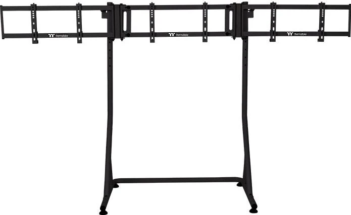 Thermaltake Triple Monitor Stand Pro Black für Racing Simulator Cockpit GR500, schwarz
