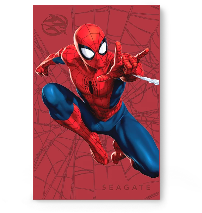 Seagate FireCuda Gaming HDD - Spider-Man Special Edition, 2TB, +Rescue, USB 3.0 Micro-B
