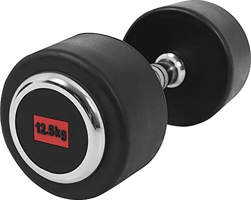 Gorilla Sports Profi Gummi Kurzhantel 12.5kg