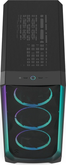 Fractal Design Meshify 3 Ambience Pro RGB Black TG Light Tint, schwarz, Glasfenster