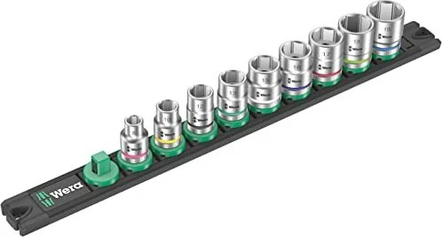 Wera Magnetleiste B 4 Zyklop Steckschlüsselsatz, 9-tlg.