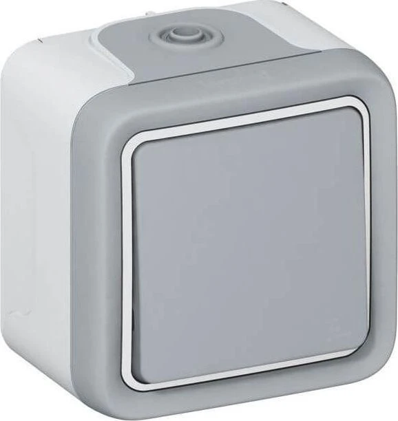 Legrand Plexo Wippschalter Kreuz, grau