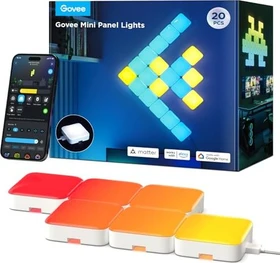 Govee H6069 LED Mini Panel Lights Starterkit, 20 Stück