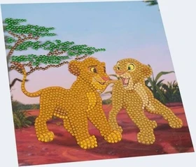 Craft Buddy Crystal Art Card Kit Simba and Nala