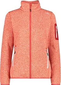 CMP Knit Tech Melange Fleece Jacke campari/bianco (Damen)