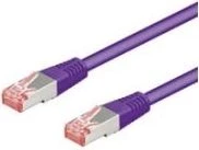 goobay Patchkabel, Cat6, S/FTP, RJ-45/RJ-45, 20m, violett