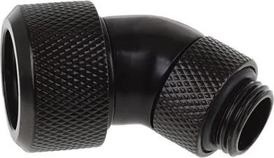 Alphacool Eiszapfen 45° Rohranschluss G1/4" auf 16mm, schwarz