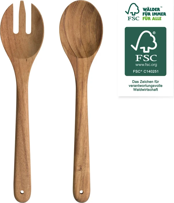 Leonardo Salatbesteck-Set Matera Akazienholz 30cm, 2-tlg.