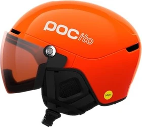 POC POCito Obex Visor Helm fluorescent orange/partly sunny/light orange cat. 2 (Junior)