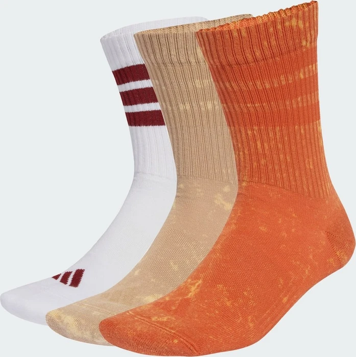 adidas Stonewash Crew Socken fox orange/warm sandstone/white, 3 Paare