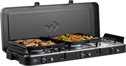 Cadac 3-Cook Turbo FFD Deluxe 50mbar Gaskocher schwarz
