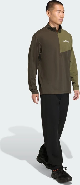 adidas Terrex Multi Climacool 1/2 Zip Funktionsshirt langarm shadow olive (Herren)