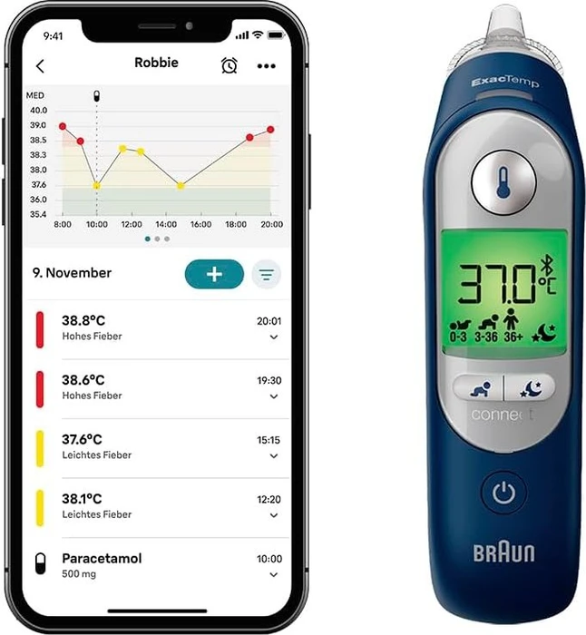 Braun IRT 6575NWE ThermoScan7+ connect