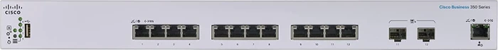 Cisco Business 350 Rackmount 10G Managed Switch, 10x RJ-45, 2x RJ-45/SFP+