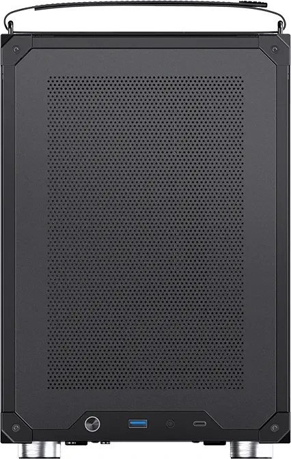Jonsbo C6 MAX Black, schwarz, Glasfenster