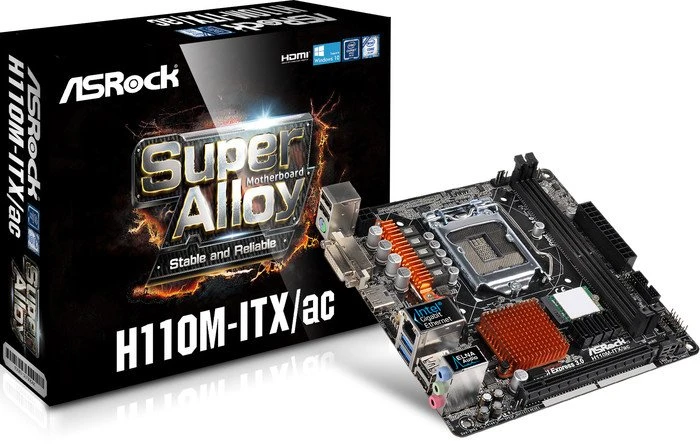 ASRock H110M-ITX/ac (Intel 1151)