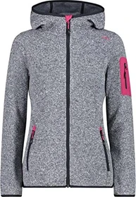 CMP Knit Tech Fleece Hoody Jacke meliert titanio/bianco (Damen)