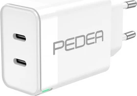 Pedea Reiselader Dual 40W für USB-C 180-240V 40 Watt max. weiß